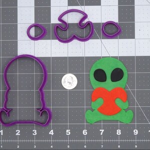 Valentines Day - Alien with Heart 266-H993 Cookie Cutter Set