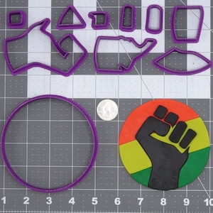 African Fist Icon 266-I476 Cookie Cutter Set