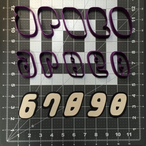 Toy Font Number Cookie Cutters - Etsy
