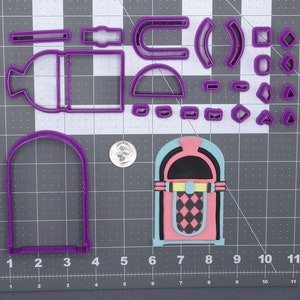 50s Jukebox 266-E297 Cookie Cutter Set