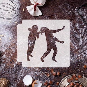 Children Fighting 783-H259 Stencil