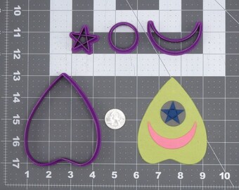 Conjunto de cortador de biscoitos Ouija Planchette 266-J365