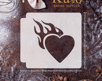 Flame stencil | Etsy