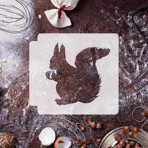 Squirrel Body 783-F910 Stencil Silhouette