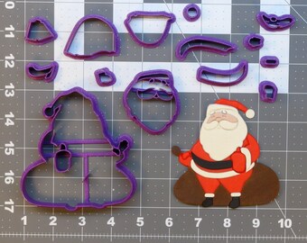 Conjunto de cortadores de galletas Santa 266-A386