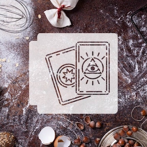 Tarotkaarten 783-E914-sjabloon