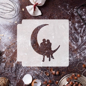 Couple on Moon 783-G900 Stencil