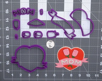 Mom Heart 266-G913 Cookie Cutter Set