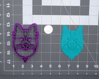 Border Collie Dog Head 266-G638 Cookie Cutter