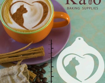 Cat Heart 263-072 Latte Art Stencil