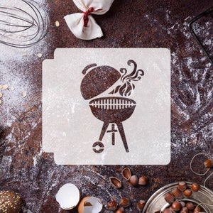 Barbecue BBQ Grill 783-E072 Stencil