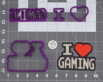 I Love Gaming 266-K564 Cookie Cutter Set