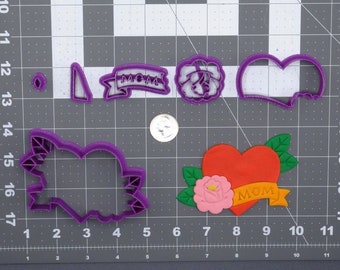 Mom Heart 266-G911 Cookie Cutter Set