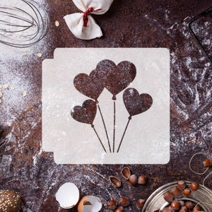 Heart Balloons 783-F530 Stencil