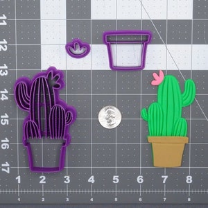 Cactus Potted Plant 266-F149 Cookie Cutter Set