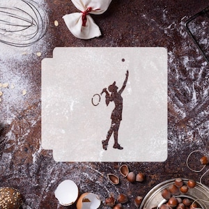 Tennis Player 783-E799 Stencil