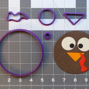Turkey Face 266-A273 Cookie Cutter Set