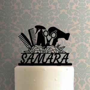 Custom Hairstylist Name 225-A988 Cake Topper