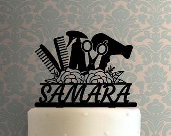 Custom Hairstylist Name 225-A988 Cake Topper