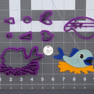 Fish N Chips 266-F478 Cookie Cutter Set