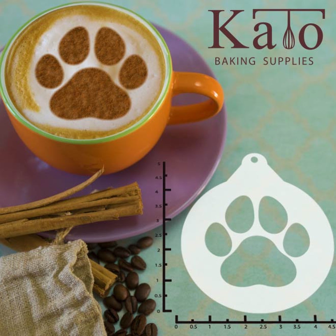 Paw Print 263-123 Latte Art Stencil - Etsy