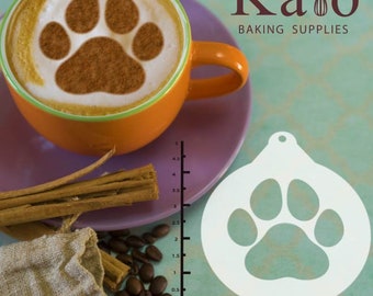 Paw Print 263-123 Latte Art Stencil
