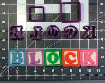 Alphabet Block Font Uppercase Cookie Cutters