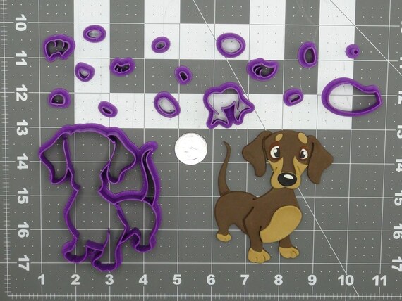 thumbnail interactive-video image 1 of Dachshund Puppy Dog Shaped Cookie Cutter – 3D Printed, USA Made 1 of 2