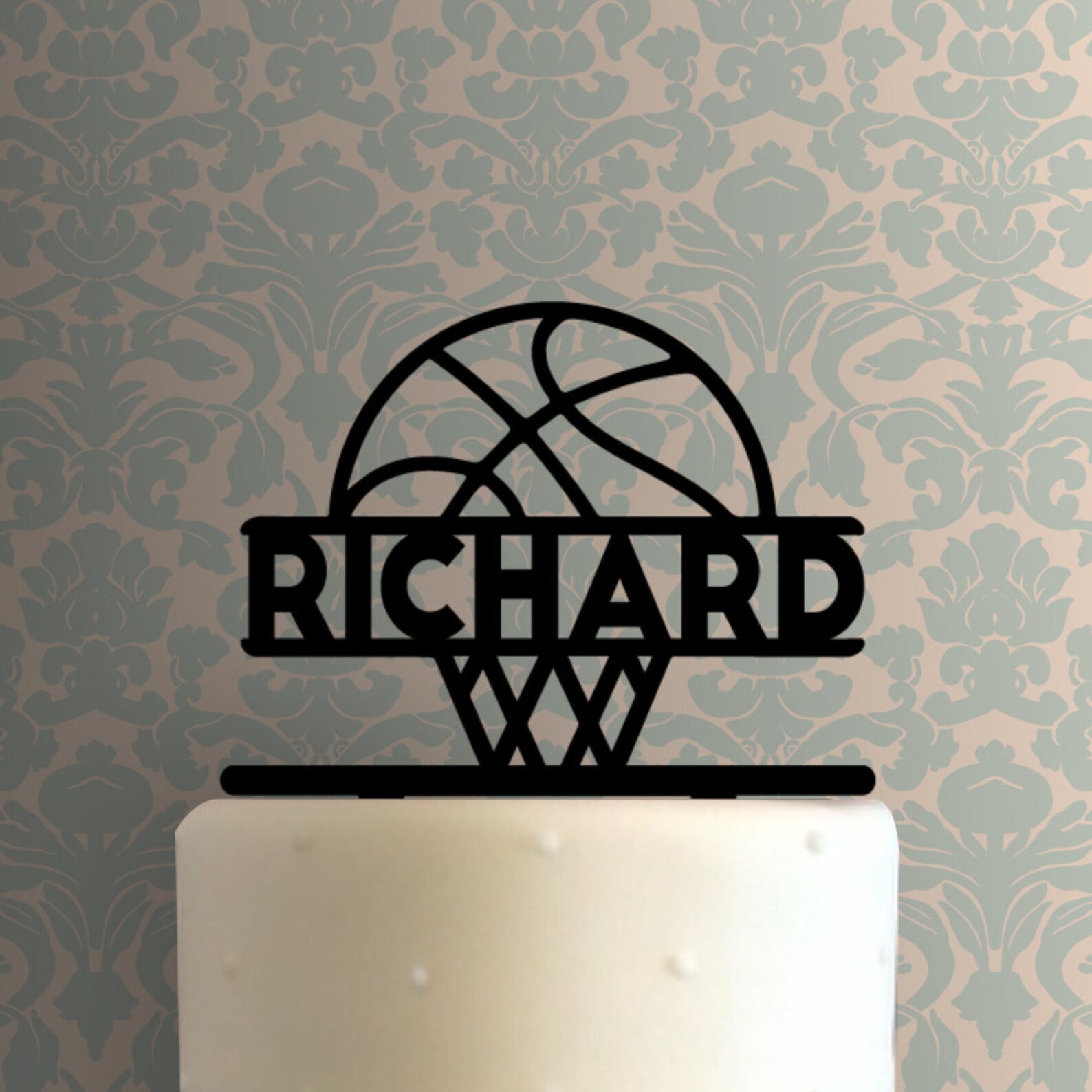 Nom de basketball personnalisé 225A206 Cake Topper Etsy