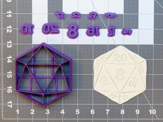 D20 Die 266-A014 Cookie Cutter Set