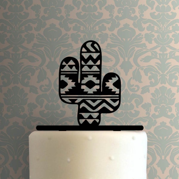 Cactus with Tribal Print 225-A948 Cake Topper