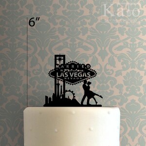 Decoración para tarta para casados en el fabuloso horizonte de Las Vegas 225-415
