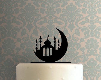 Ramadan - Moschee auf Mond 225-B508 Cake Topper