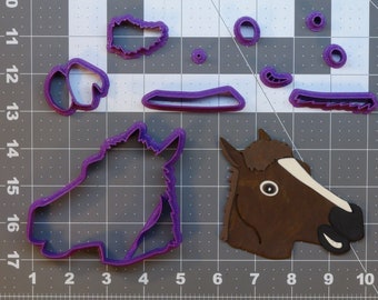 Horse Head Mask 266-B770 Cookie Cutter Set