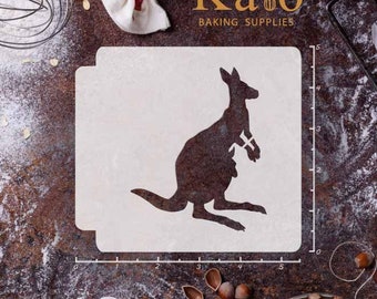 Kangaroo and Joey Body 783-C013 Stencil Silhouette