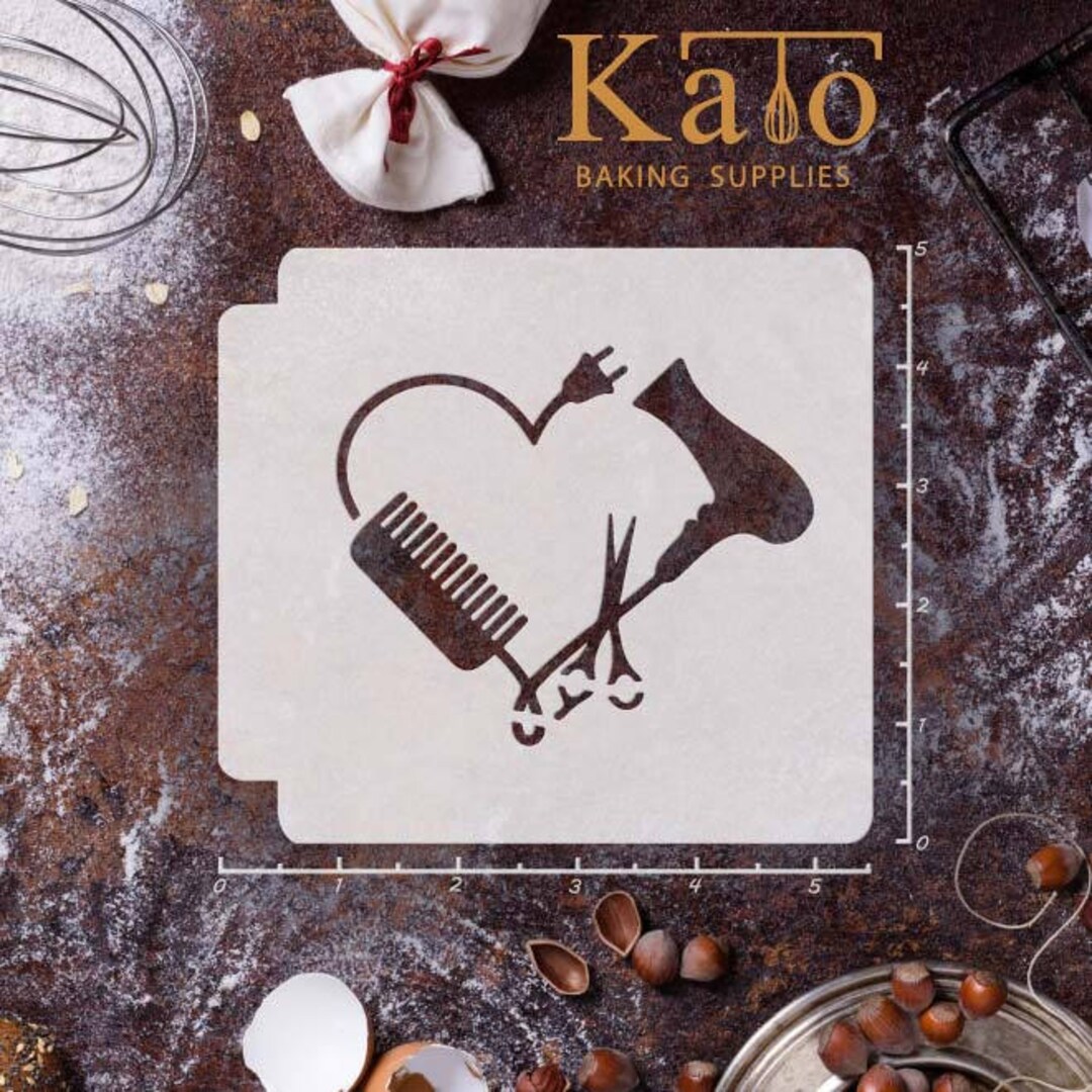 Hairdresser Heart 783-507 Stencil - Etsy
