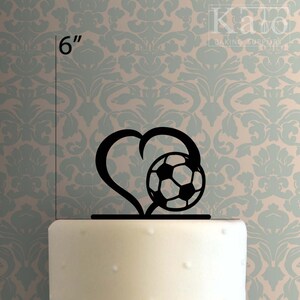 Soccer Love 225-247 Cake Topper