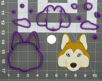 Dog - Siberian Husky Head 266-D211 Cookie Cutter Set