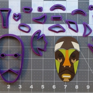 African Mask 266-B861 Cookie Cutter Set