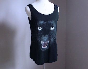 Black Panther Tank T-Shirt, Small