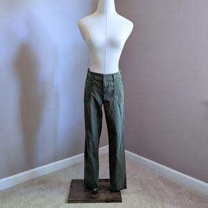 Army Green "Pixie" Pants, Size 2