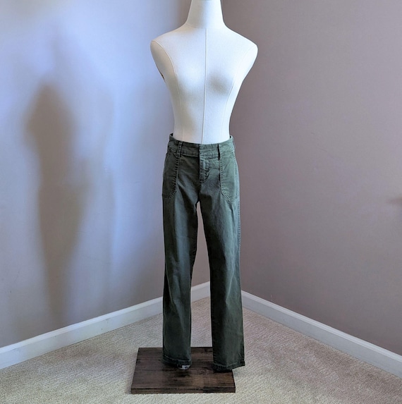 Army Green "Pixie" Pants, Size 2 - image 1
