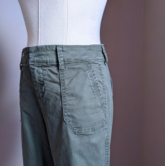 Army Green "Pixie" Pants, Size 2 - image 3
