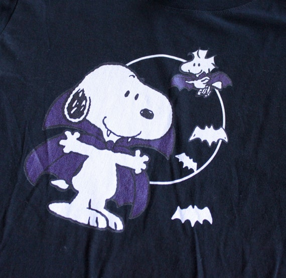 Small Vintage Snoopy T-shirt, Halloween Theme - image 2