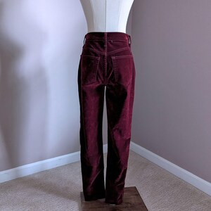 Wine Red Velvet Pants, Free People, XS Size 1