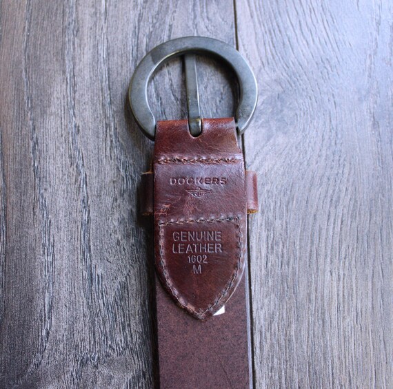 Women's Vintage Brown Leather Belt - image 6