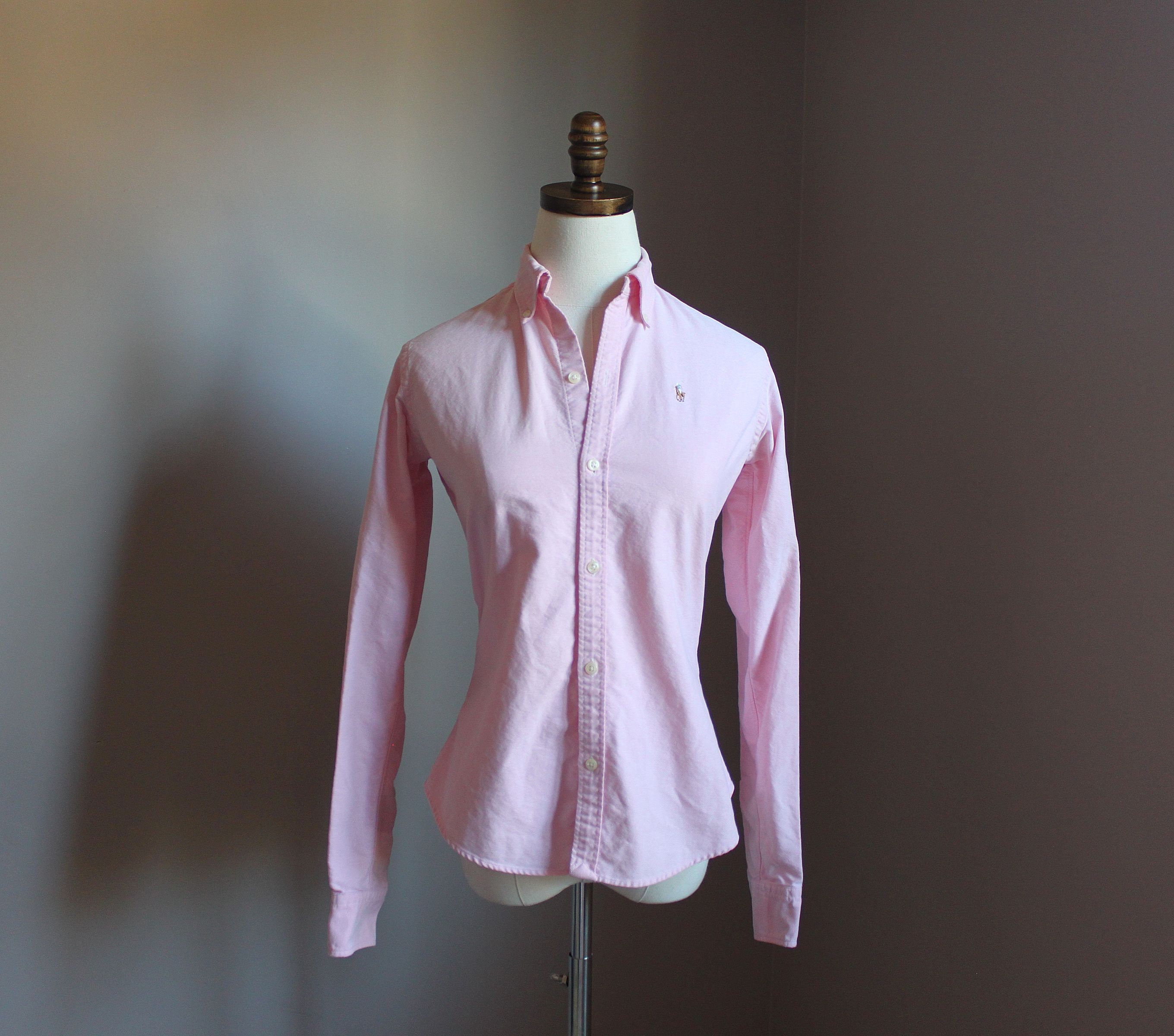Pink Button up Shirt - Etsy