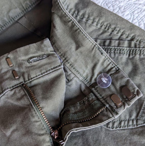 Army Green "Pixie" Pants, Size 2 - image 7