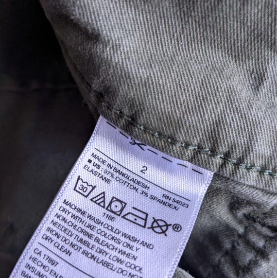 Army Green "Pixie" Pants, Size 2 - image 6