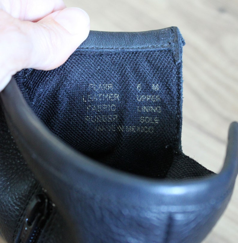 Vintage Black Leather Ankle Boots Steve Madden Size 6 - Etsy